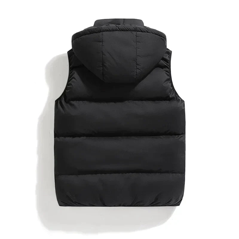 Gilet matelassé à capuche pour homme