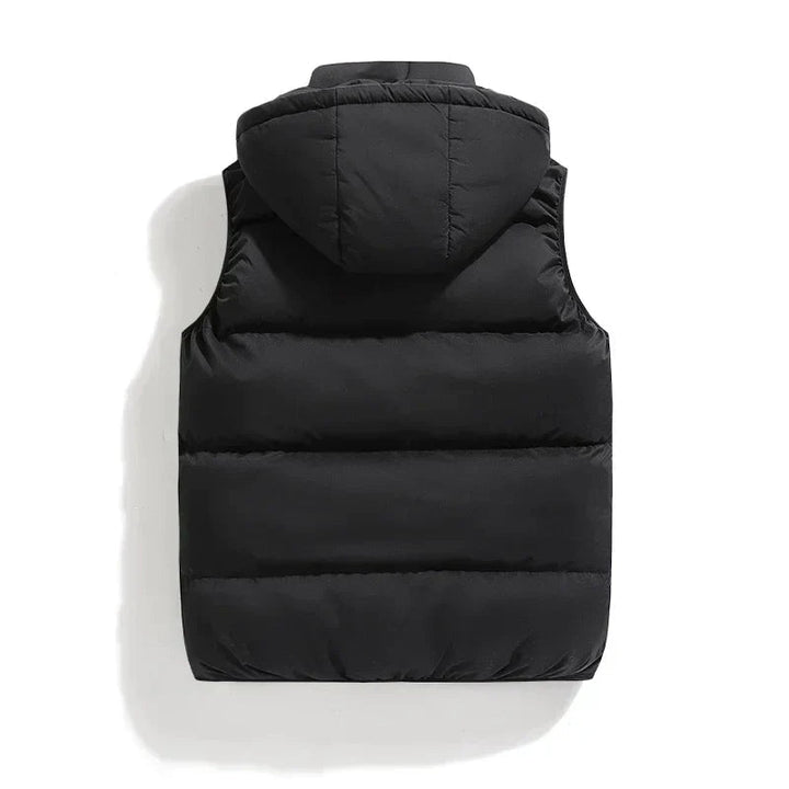 Gilet matelassé à capuche pour homme