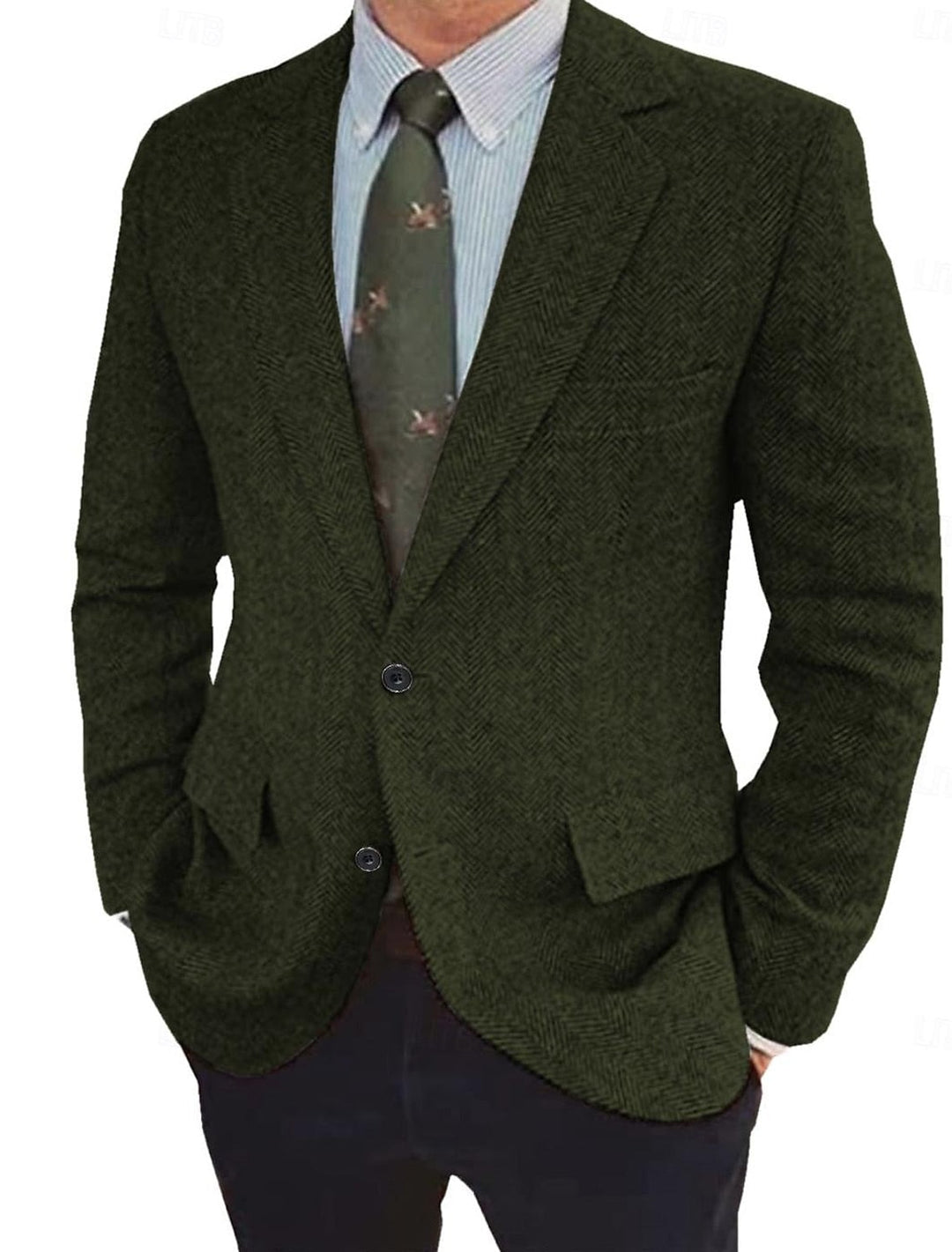 Chaqueta blazer de corte regular vintage para hombre