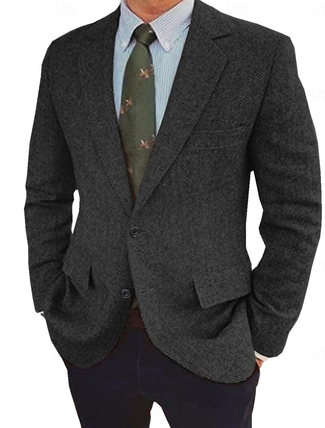 Chaqueta blazer de corte regular vintage para hombre