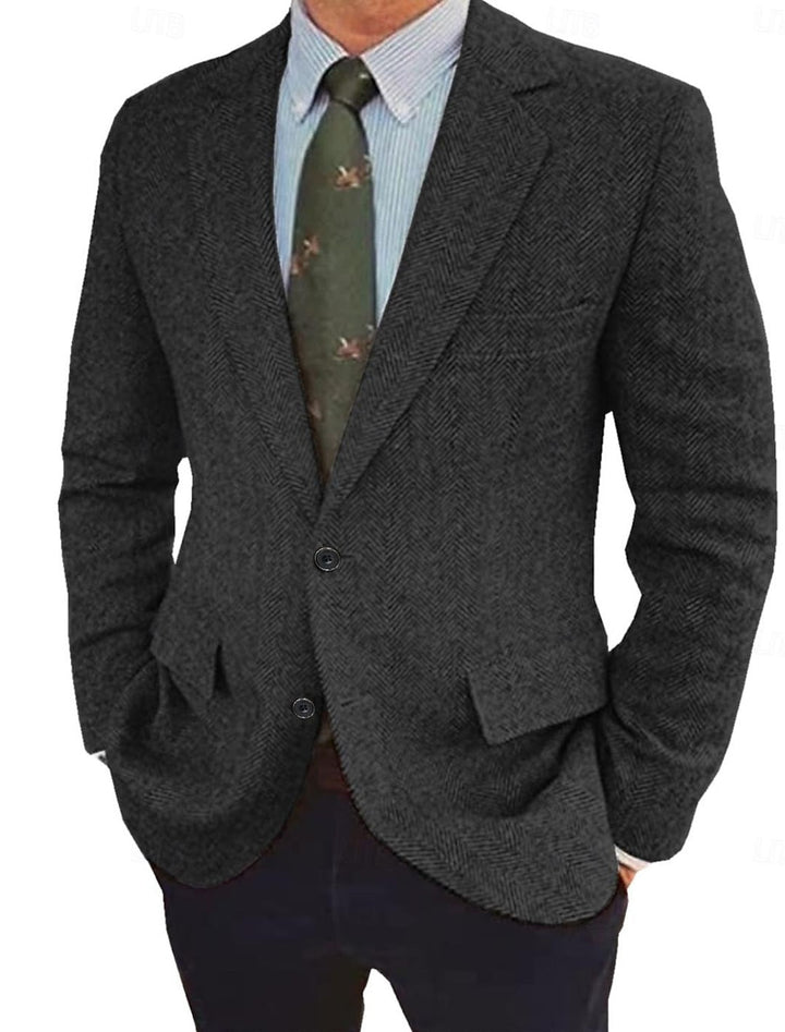 Chaqueta blazer de corte regular vintage para hombre