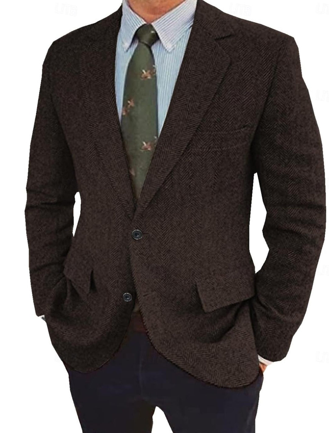 Chaqueta blazer de corte regular vintage para hombre