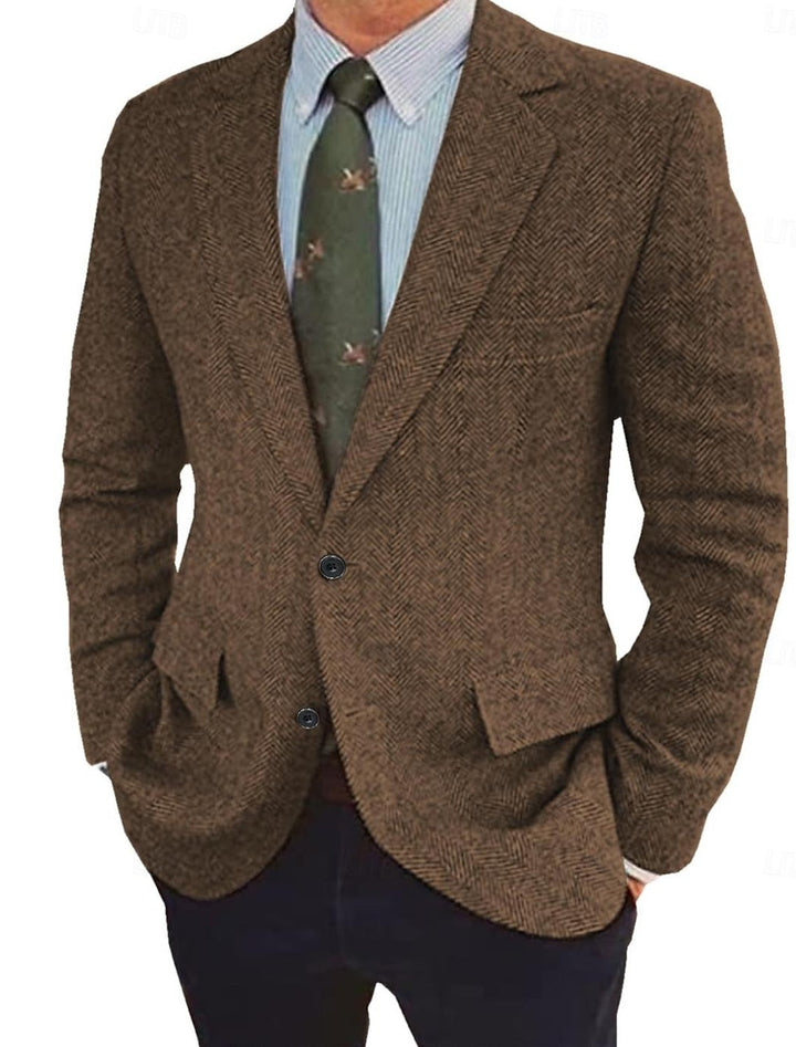 Chaqueta blazer de corte regular vintage para hombre