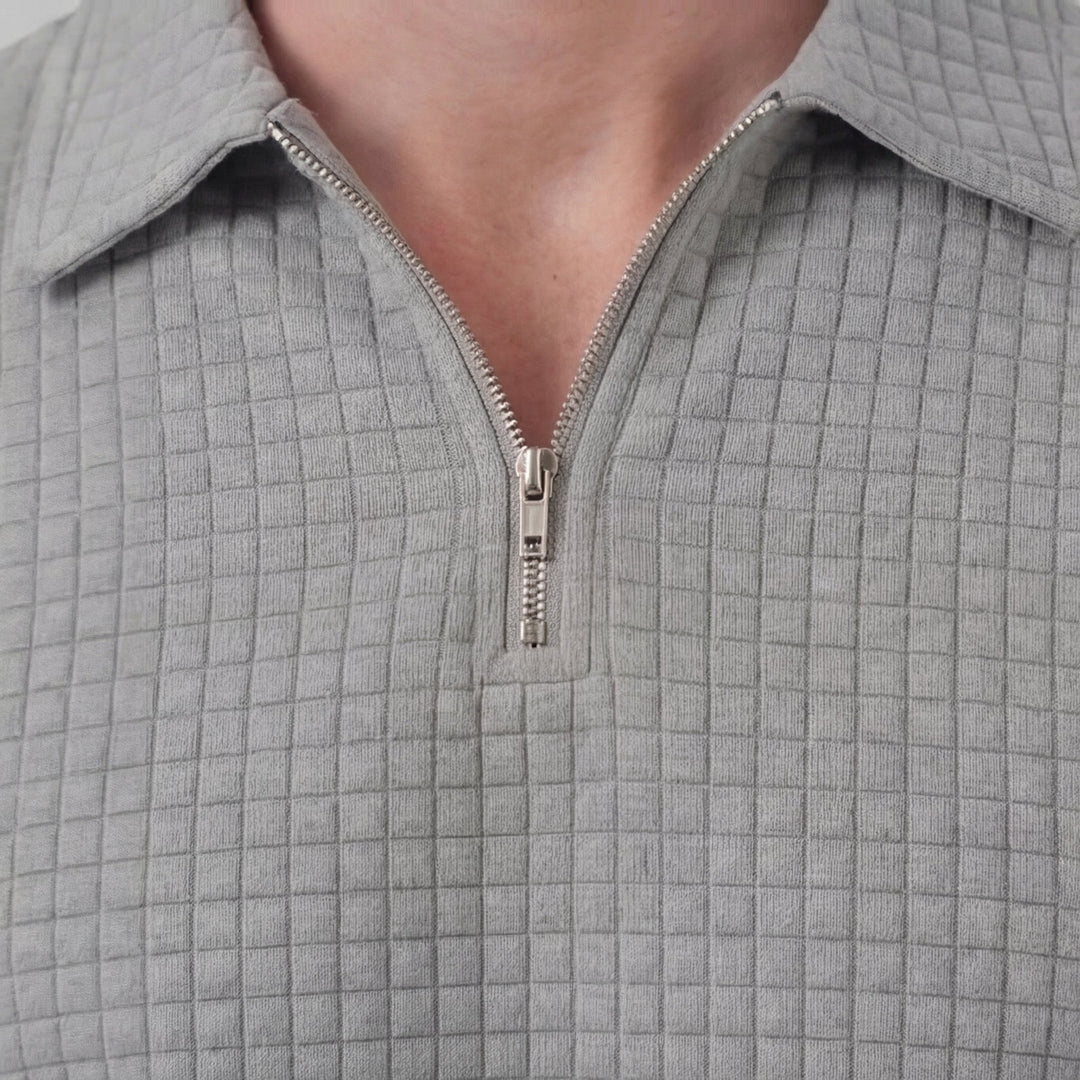 Conjunto de verano para hombre con camiseta y pantalón corto de punto waffle