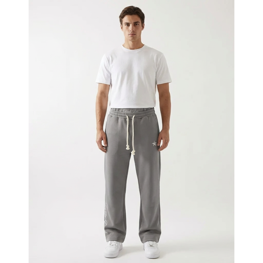 Άνετο unisex φαρδύ παντελόνι jogger με τσέπες