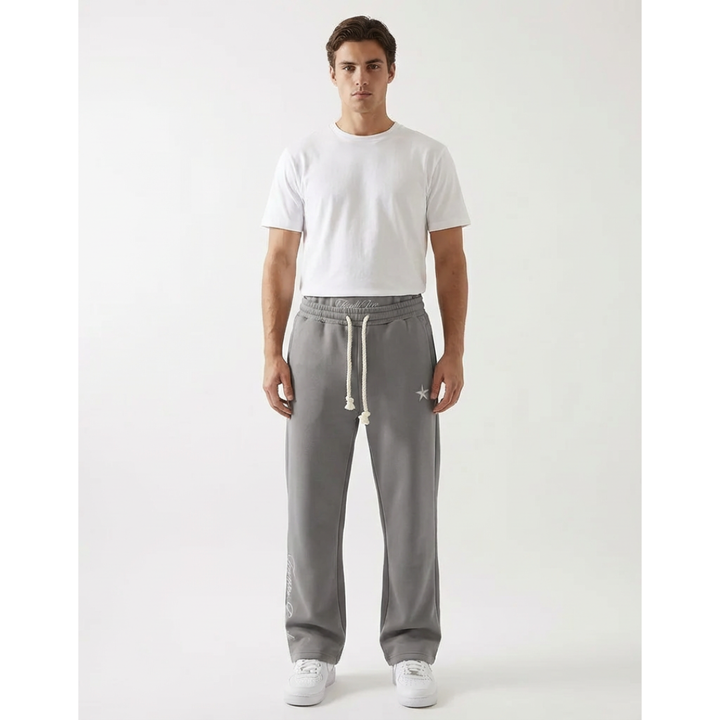 Άνετο unisex φαρδύ παντελόνι jogger με τσέπες