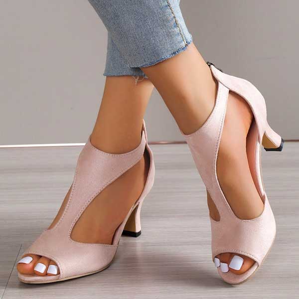 Riley | Comfortable Cushioned Heeled Sandals