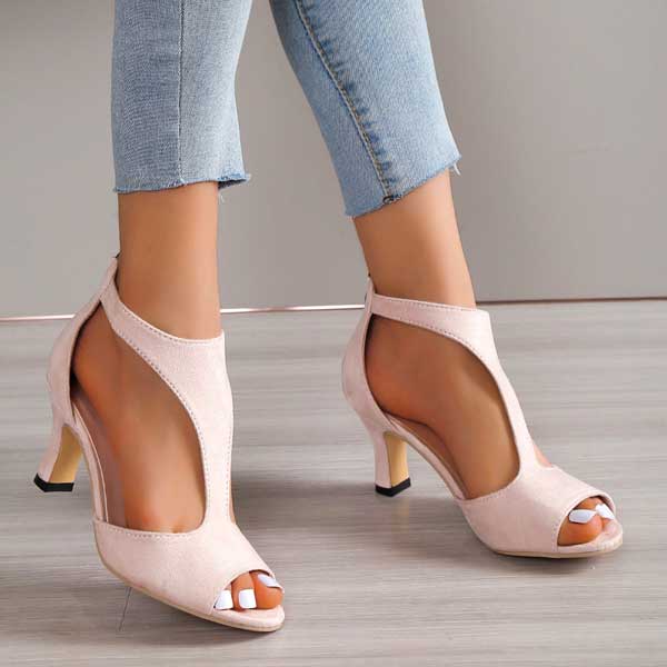 Riley | Comfortable Cushioned Heeled Sandals