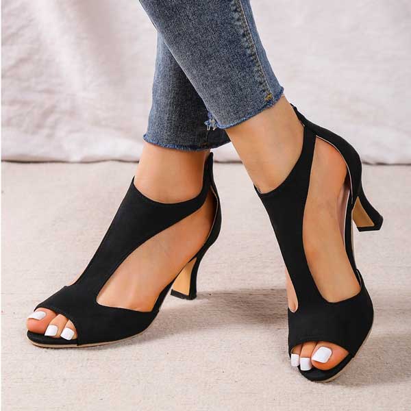Riley | Comfortable Cushioned Heeled Sandals