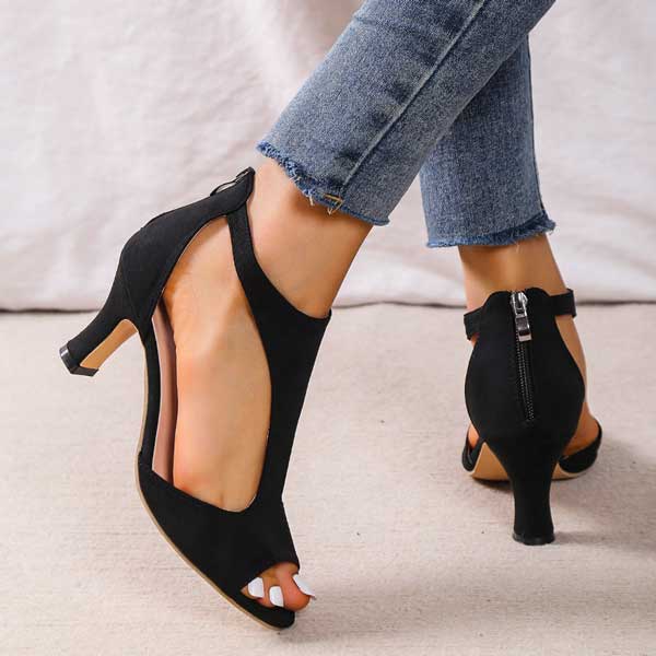 Riley | Comfortable Cushioned Heeled Sandals
