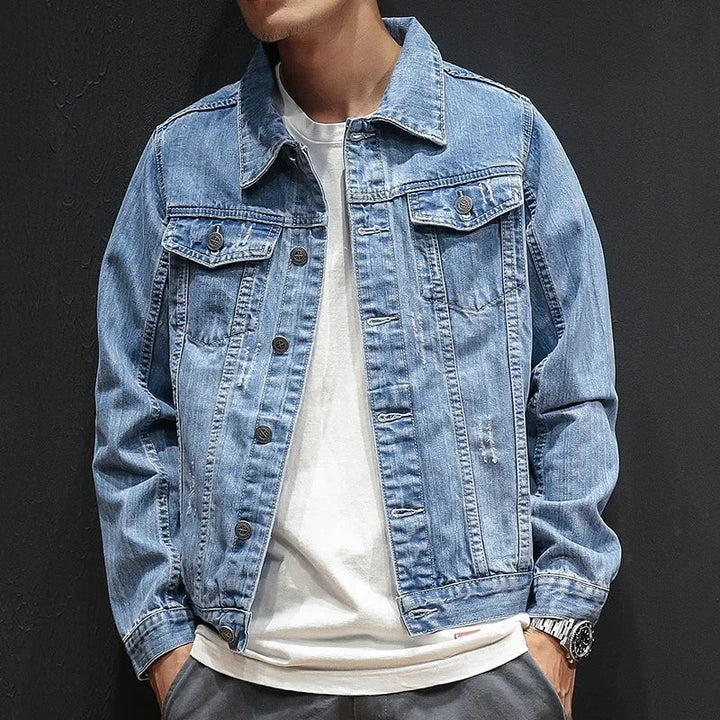 Drift Denim Jacket with a Button Front