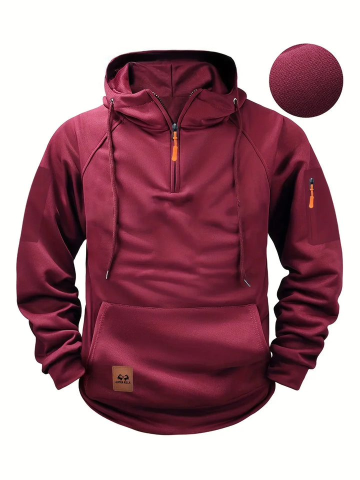 Sweat à capuche zippé pour homme