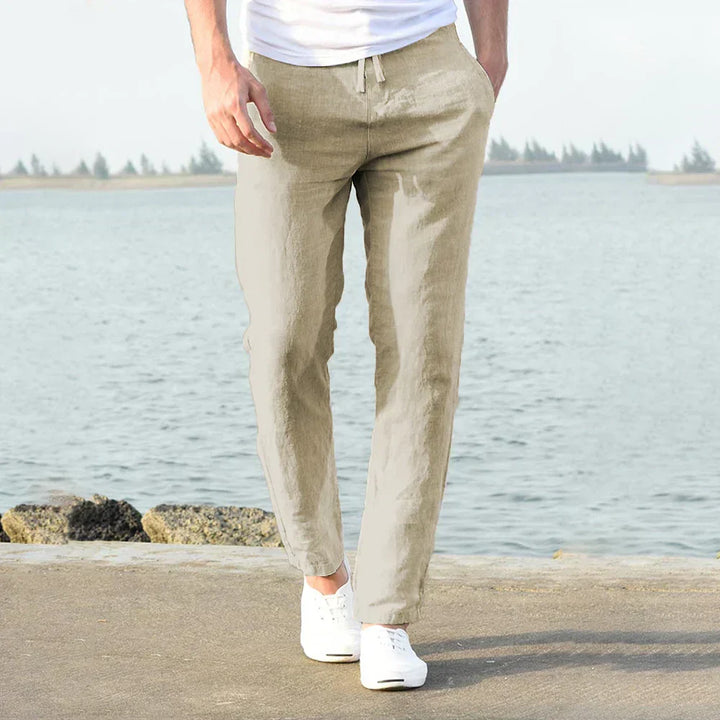 Men's Relaxed Slim Fit Drawstring Pants