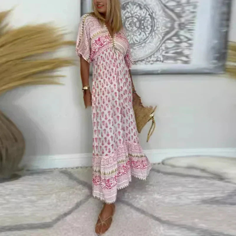 Γυναικείο φόρεμα | Μάξι με boho μοτίβο