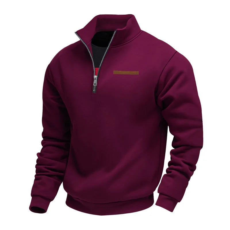 Sudadera de forro polar informal para hombre