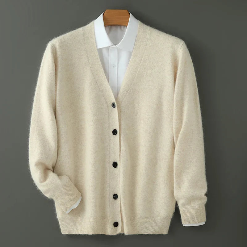 Cardigan da uomo in cashmere Renard