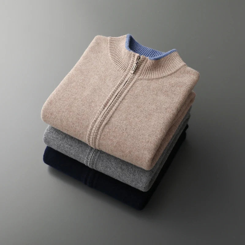 Chaqueta Riku de cachemira con cremallera