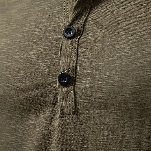 Chemise Henley classique à manches longues Dixon pour homme