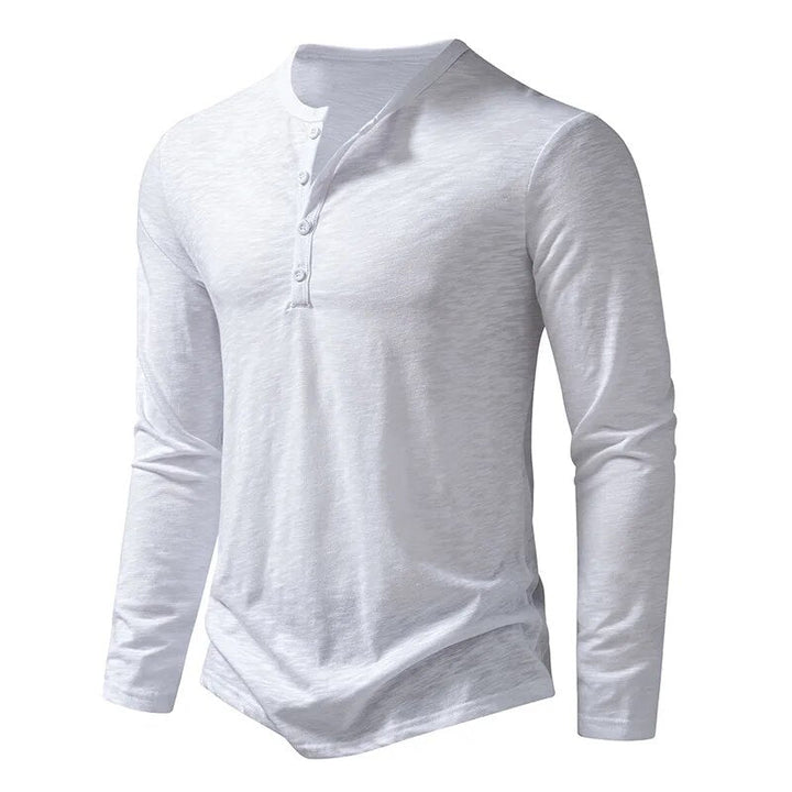 Chemise Henley classique à manches longues Dixon pour homme