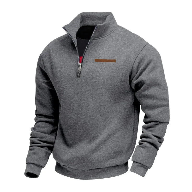 Sudadera de forro polar informal para hombre