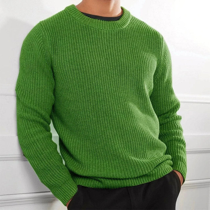 Men's Classic Knitted Jumper with Crew Neck