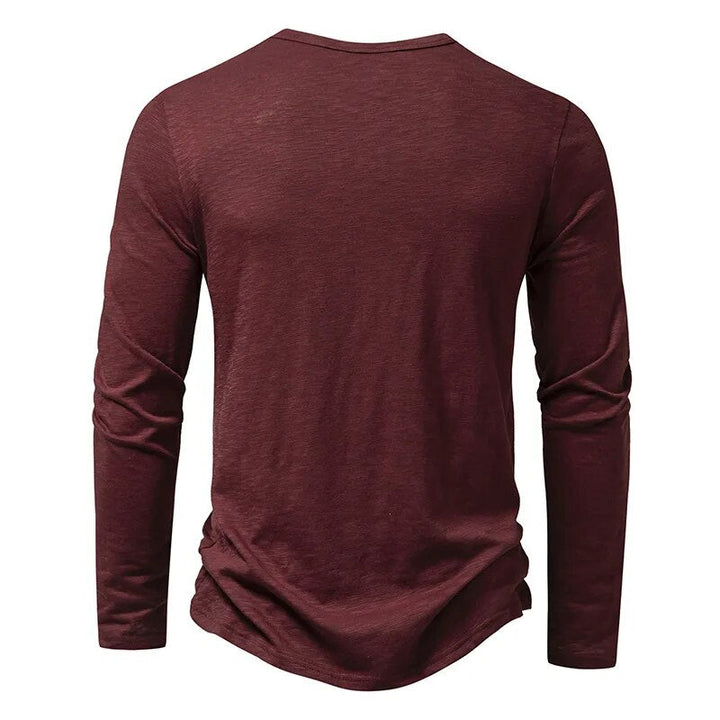 Chemise Henley classique à manches longues Dixon pour homme
