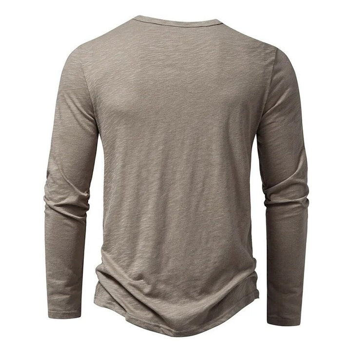 Chemise Henley classique à manches longues Dixon pour homme