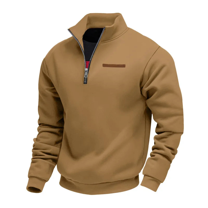 Sudadera de forro polar informal para hombre