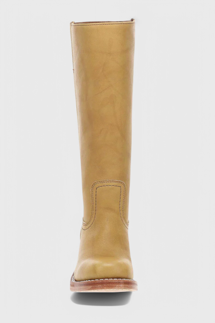 Ella - Bottes montantes en cuir à talons pour femme