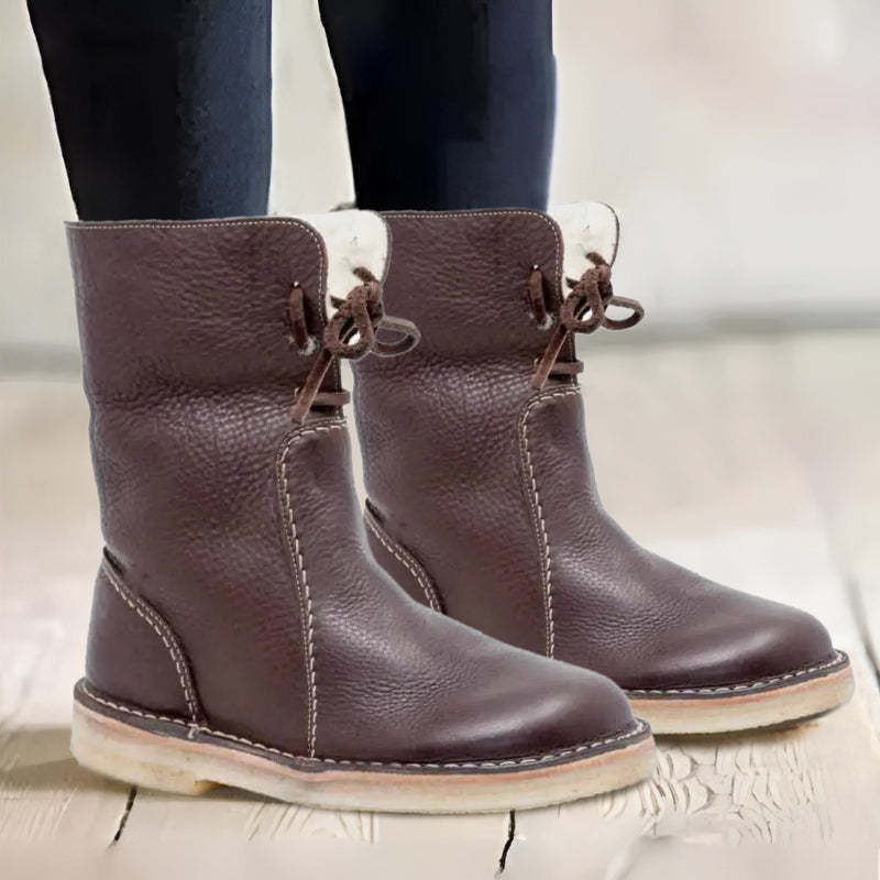 Botas de invierno impermeables para mujer, ideales para la nieve