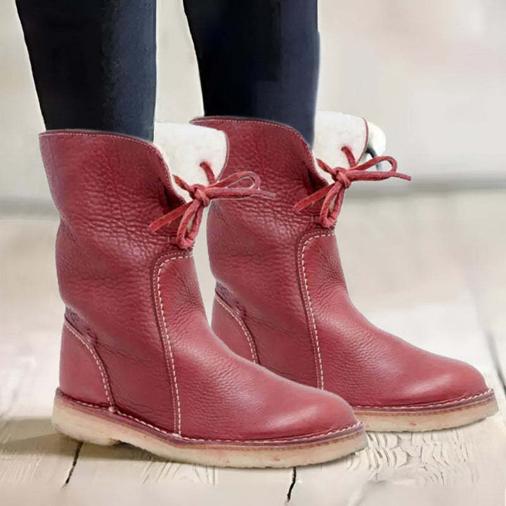 Botas de invierno impermeables para mujer, ideales para la nieve