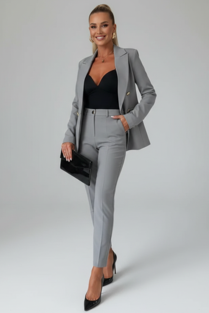 Women's Blazer and Trousers Two-Piece Suit Set - photo 22