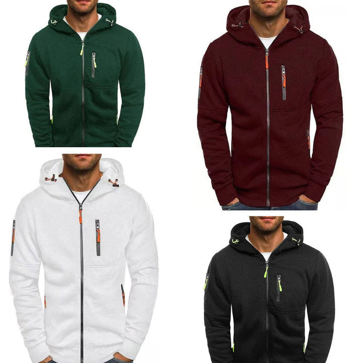 Sweat à capuche pour homme entièrement zippé