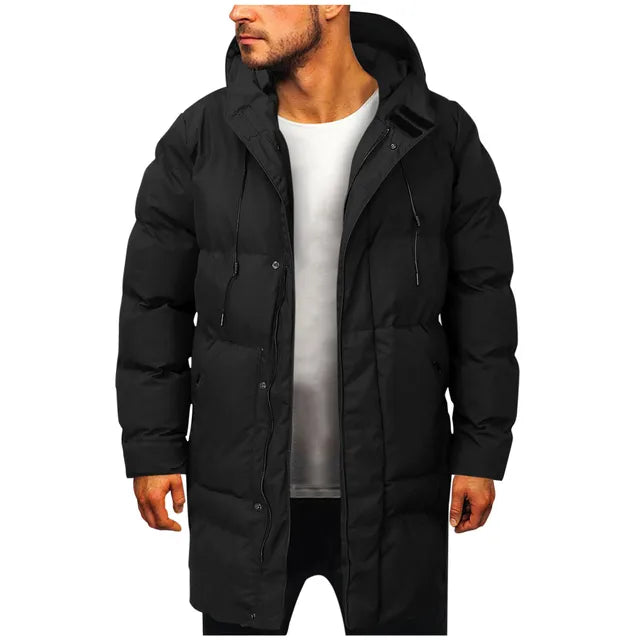 Long manteau d’hiver pour homme | Design classique