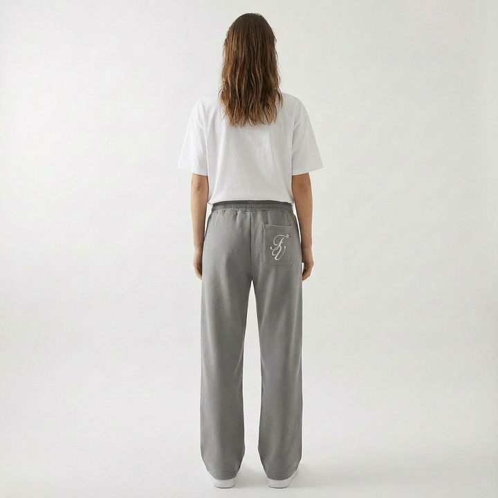 Άνετο unisex φαρδύ παντελόνι jogger με τσέπες