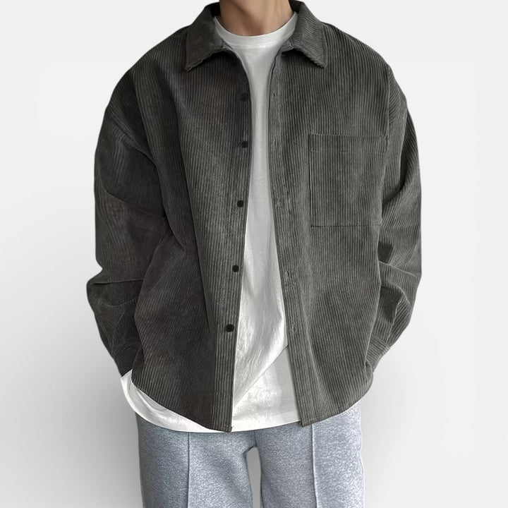 Veste-chemise pour homme, coupe classique et élégante décontractée