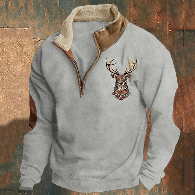 Men's Comfortable Full-Zip Sweatshirt
