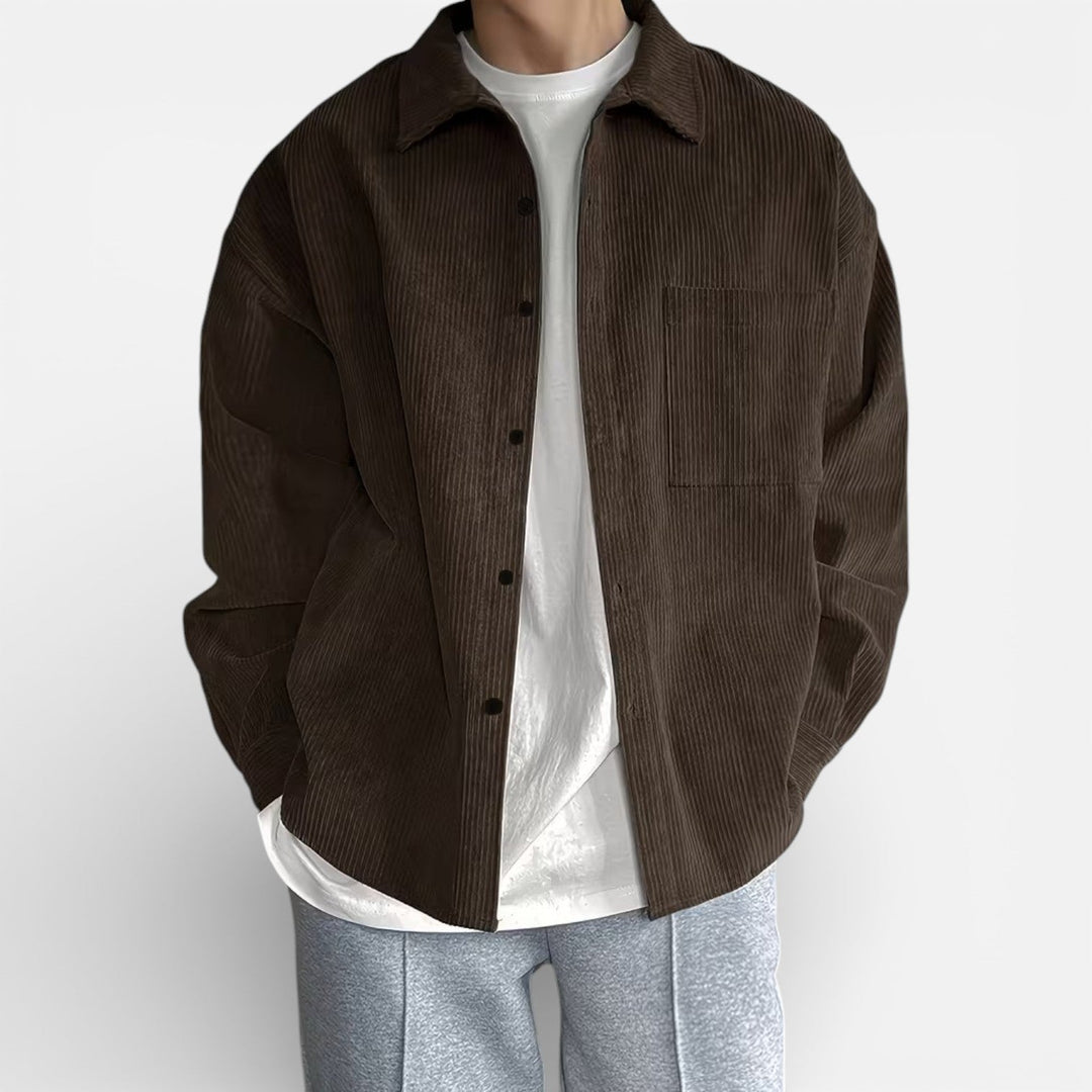 Veste-chemise pour homme, coupe classique et élégante décontractée