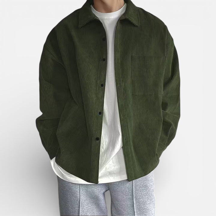 Veste-chemise pour homme, coupe classique et élégante décontractée