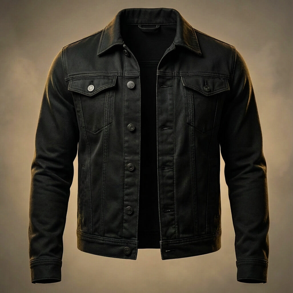 Brock Organic Denim Jacket with Pockets