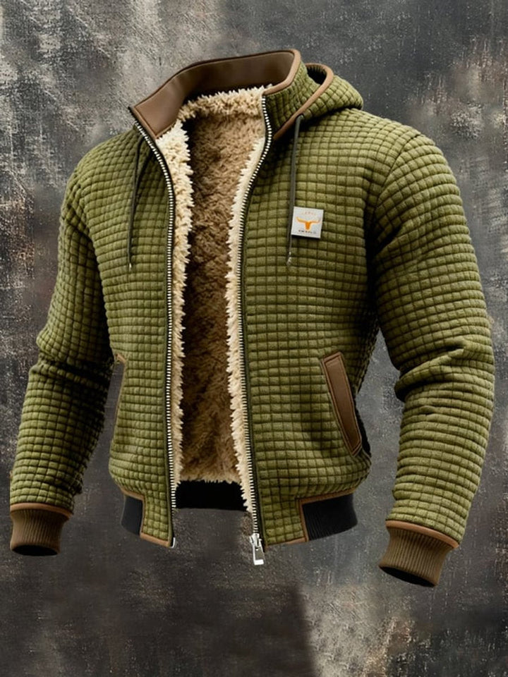 Brendan - Men's Quilted Hooded Jacket with Fleece Lining - photo 4