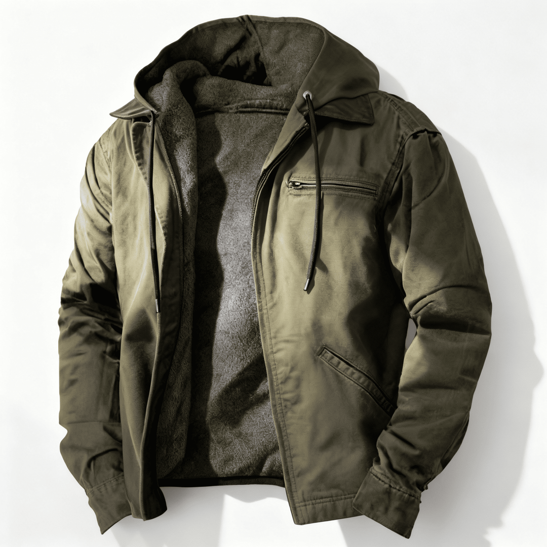 Chaqueta con capucha Oliver | Chaqueta con capucha, cremallera y cordón