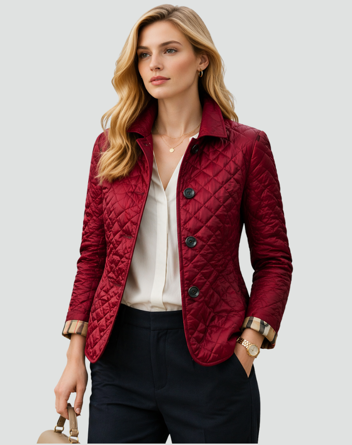 Chayenna - Women's Quilted Jacket with High Collar – view 8