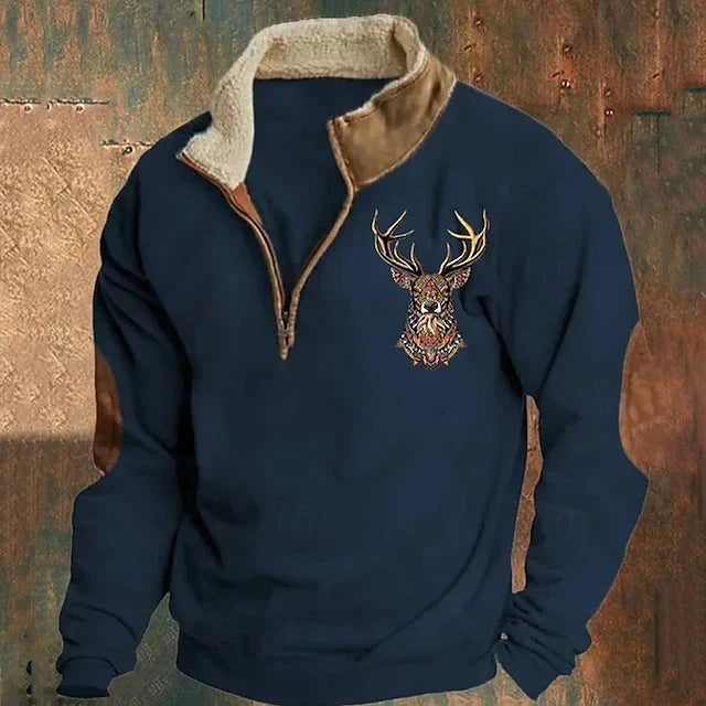 Men's Comfortable Full-Zip Sweatshirt