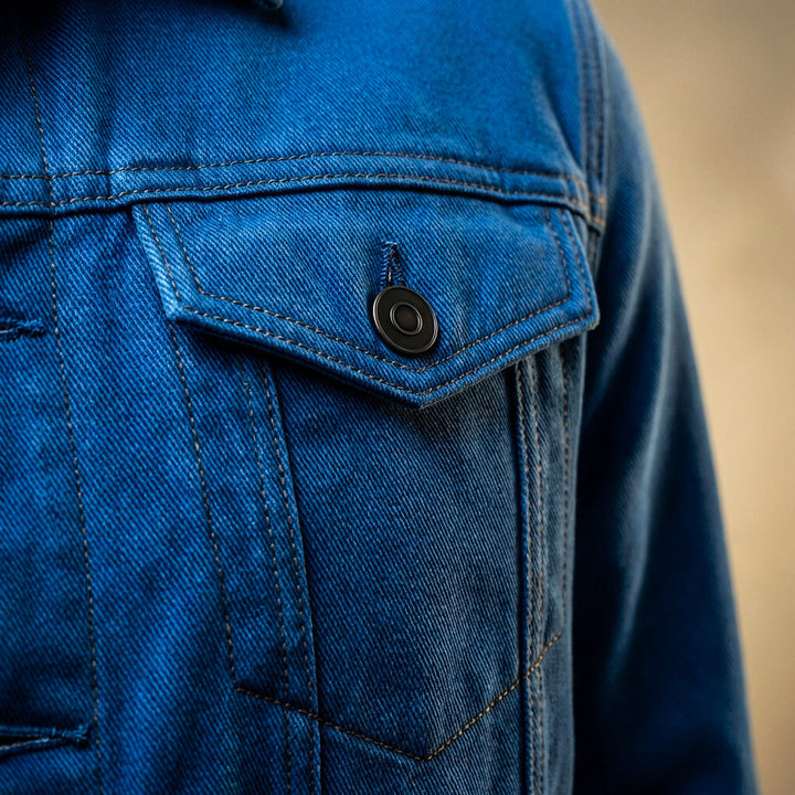 Brock Organic Denim Jacket with Pockets