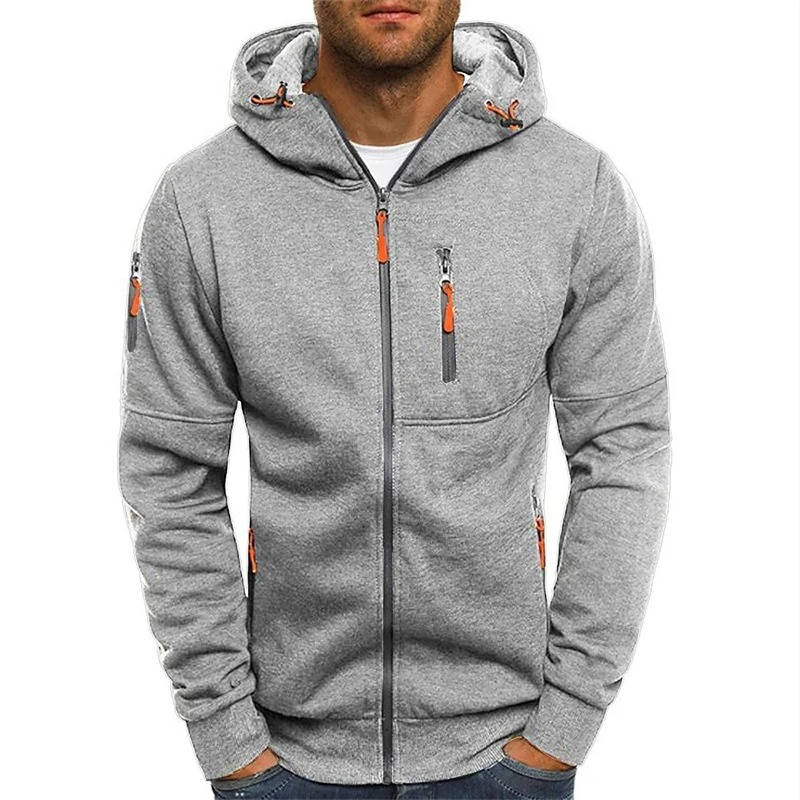 Sweat à capuche pour homme entièrement zippé