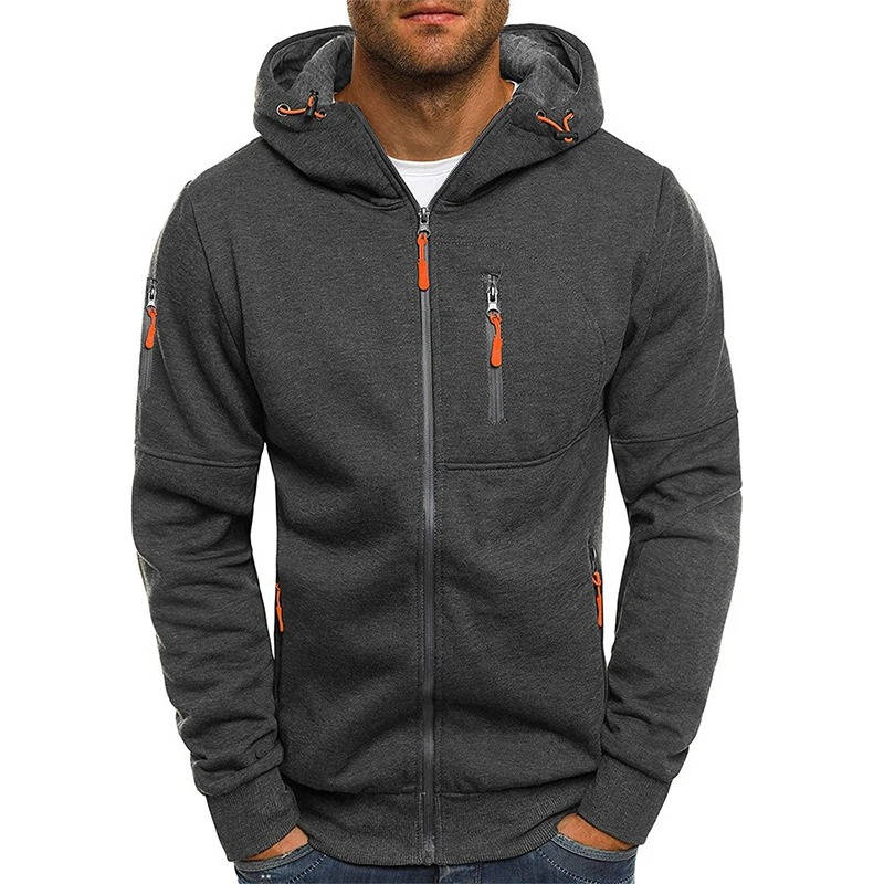 Sweat à capuche pour homme entièrement zippé