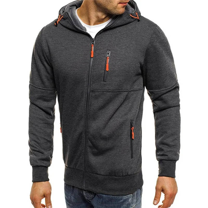 Sweat à capuche pour homme entièrement zippé