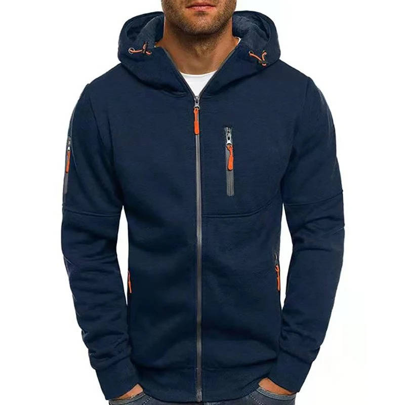 Sweat à capuche pour homme entièrement zippé
