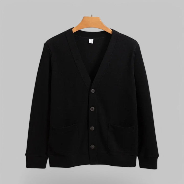 Cardigan en laine Lisbon pour homme avec fermeture boutonnée sur le devant